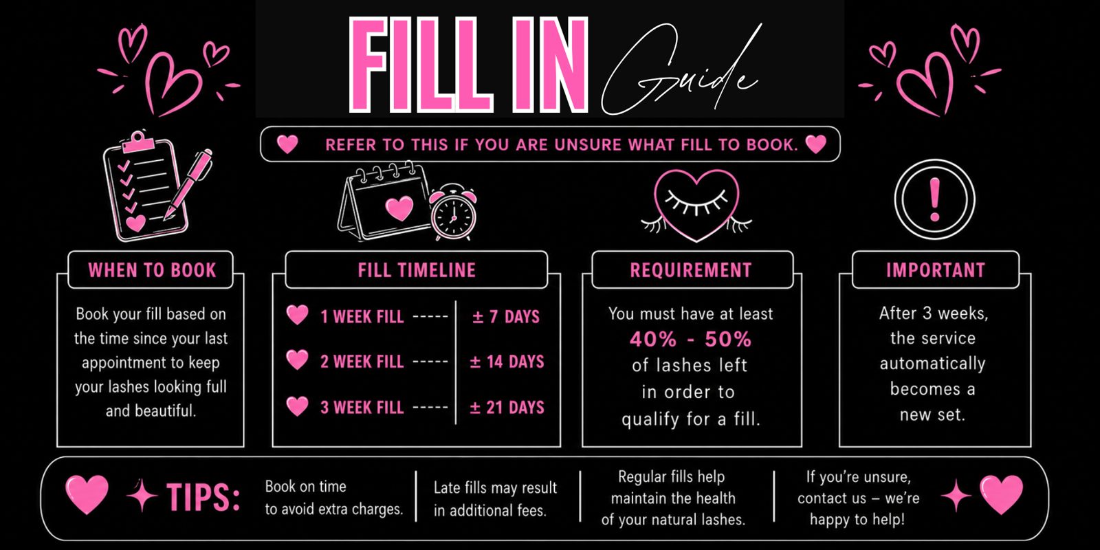 Lash fill-in guide — when to book a refill to keep your lash extensions full and fresh