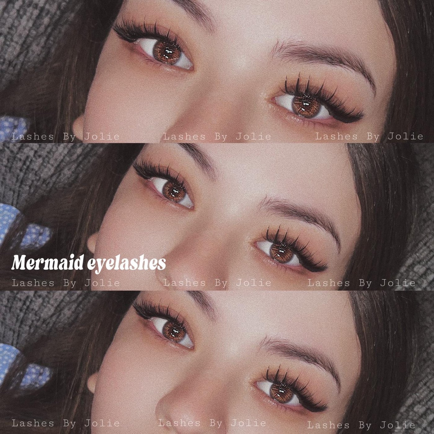 Mermaid lash extensions at Jolie Lash House, Spring TX