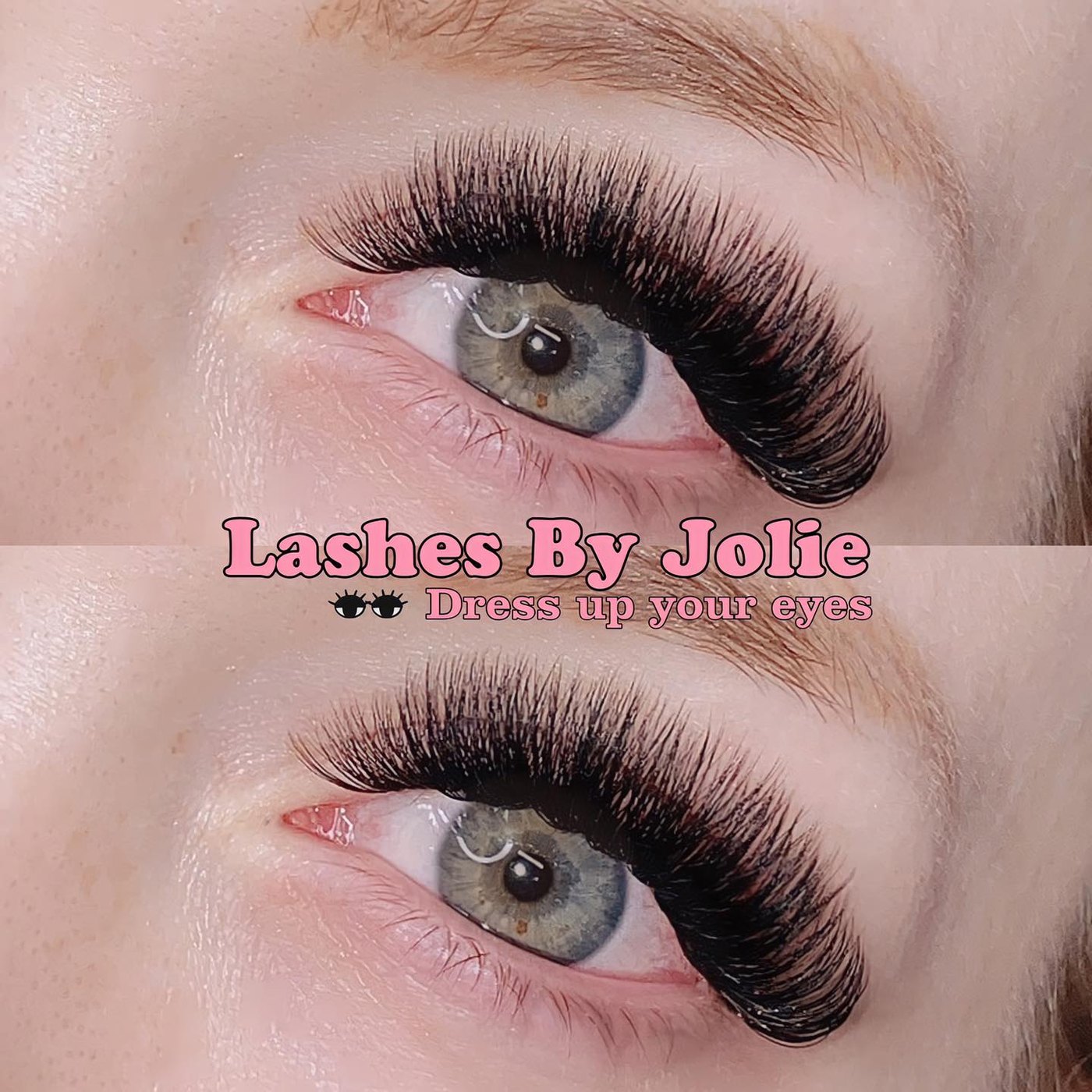 Volume Dramatic lash extensions at Jolie Lash House, Spring TX